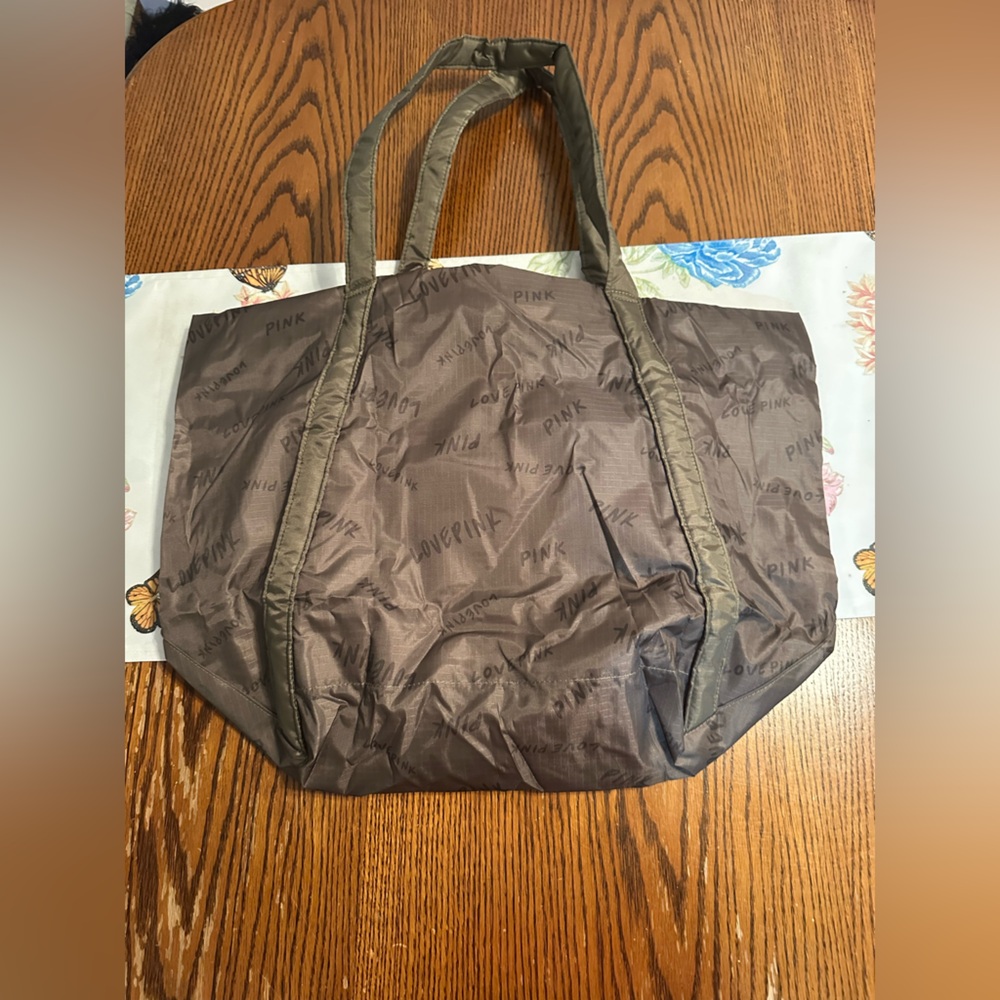 PINK Victoria's Secret Oliver green Tote Bag